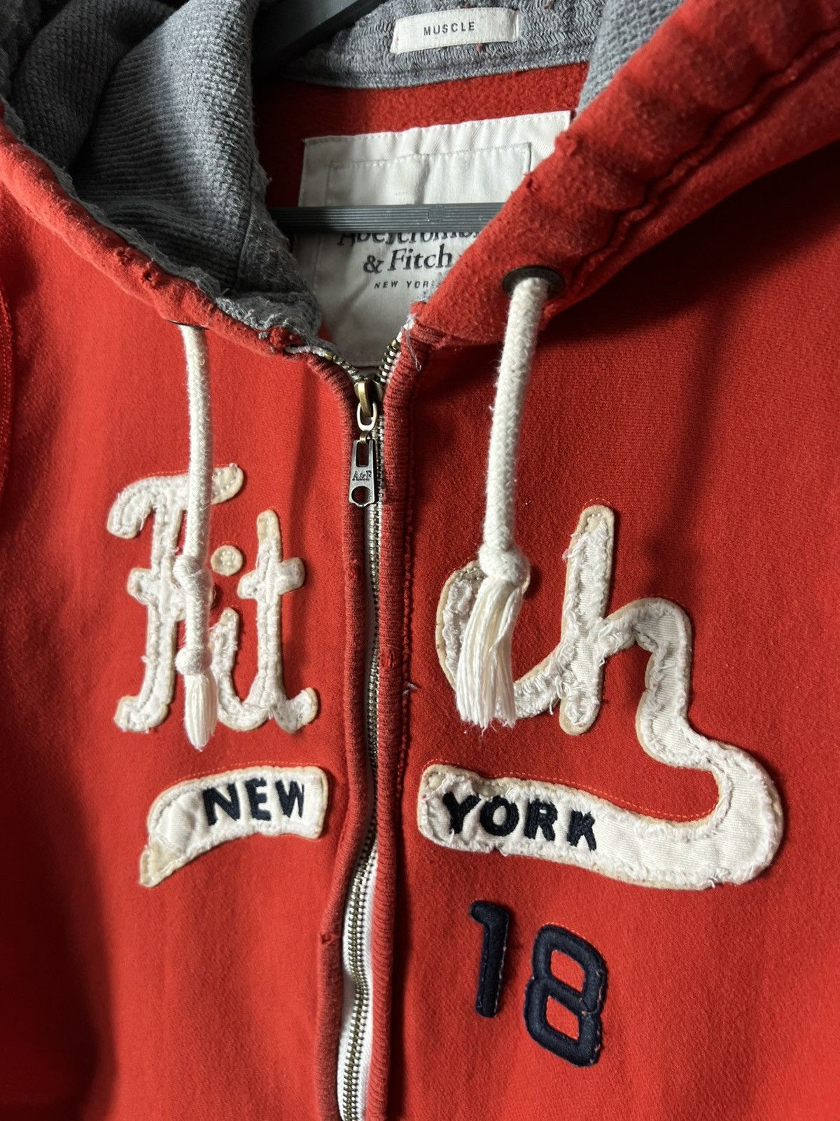 Abercrombie & Fitch Abercrombie & Fitch Vintage Full-Zip Hoodie – Size XL Size US XL / EU 56 / 4 - 6 Thumbnail