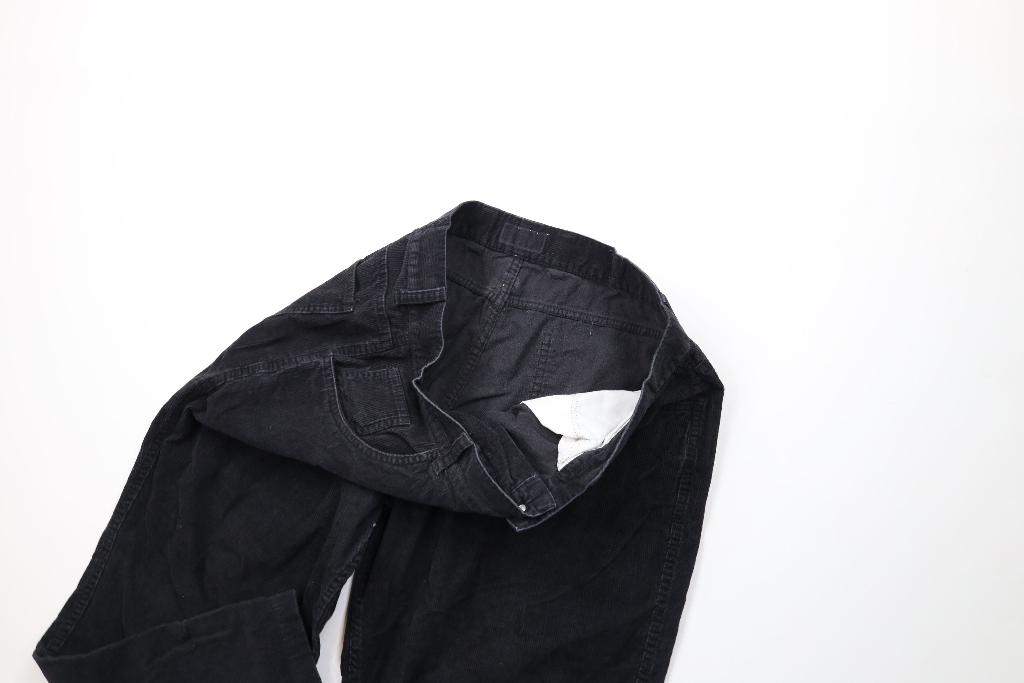 Vintage Vintage 90s Streetwear Corduroy Chino Pants Black Cotton Size US 36 / EU 52 - 6 Thumbnail