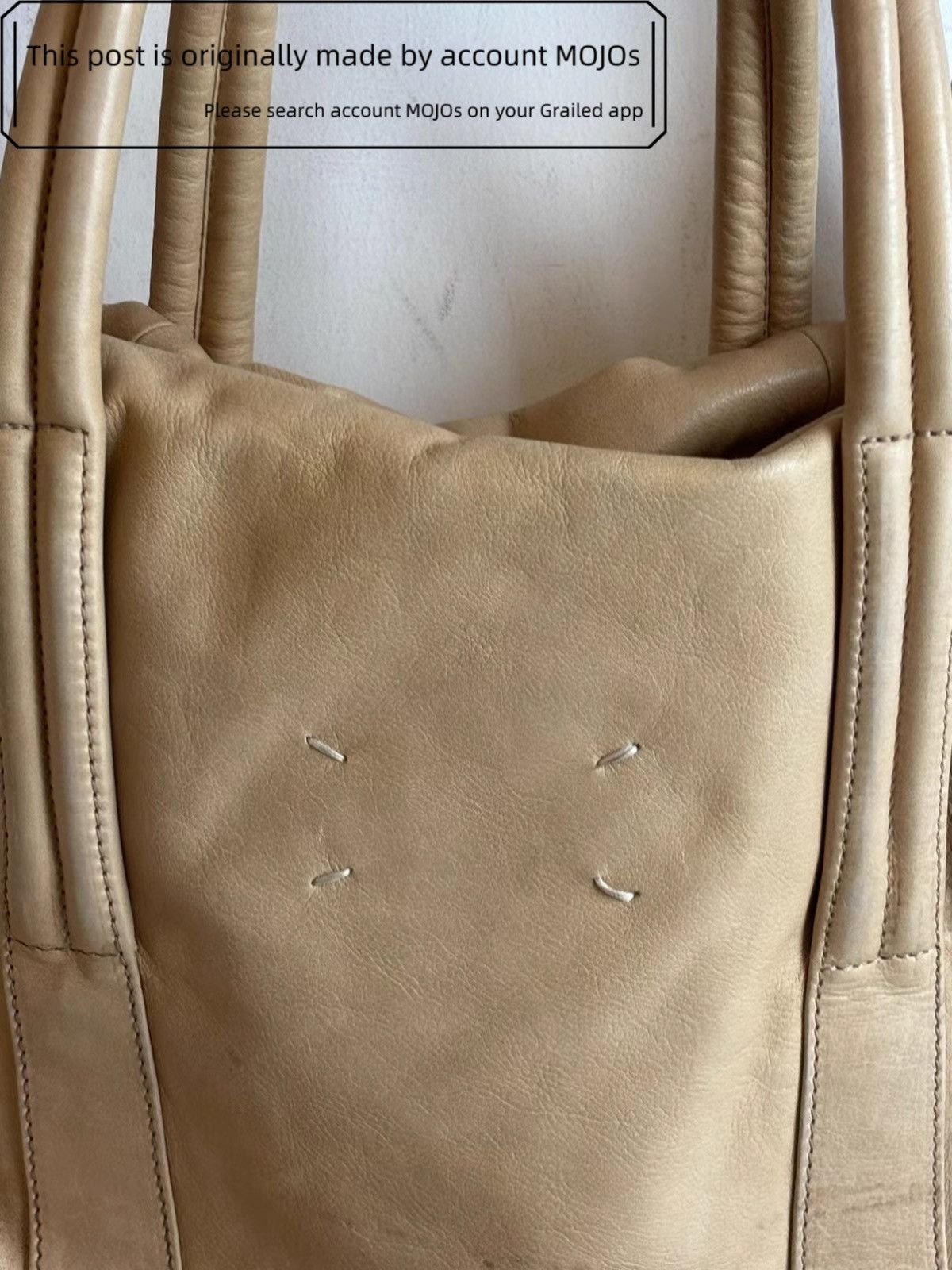 Maison Margiela Beige Briefcase Shoulder Bag mojos3315