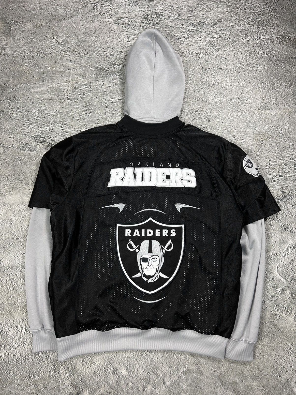 NFL NFL Raiders Orlando hoodie with jersey black grey Size US XL / EU 56 / 4 - 8 Thumbnail
