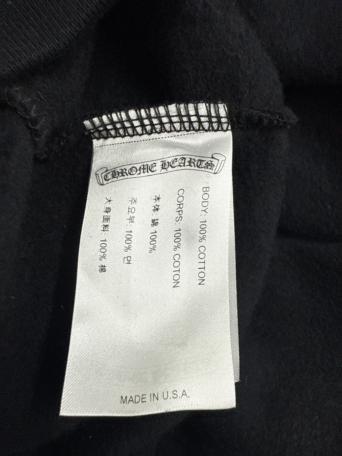 Chrome Hearts CHROME HEARTS SCRIPT PULLOVER HOODIE BLACK/BLUE Size US L / EU 52-54 / 3 - 8 Thumbnail