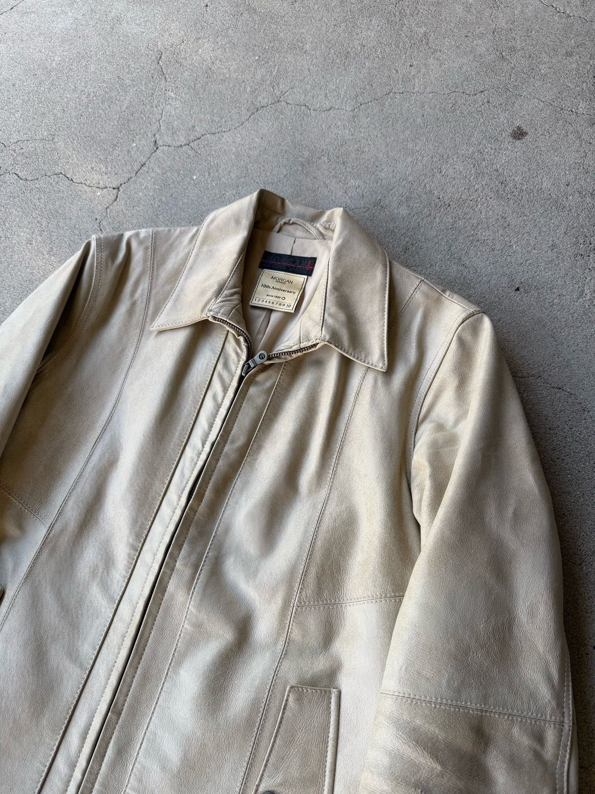 Morgan Homme Rare Japanese Label Y2K MORGAN HOMME 00's Leather Jacket Size US M / EU 48-50 / 2 - 3 Thumbnail