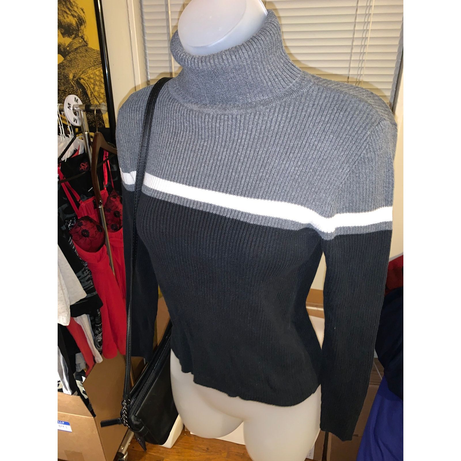 Gap Vtg 90s GAP Ribbed Turtleneck Sweater Womens Small Minimal Size S / US 4 / IT 40 - 2 Thumbnail