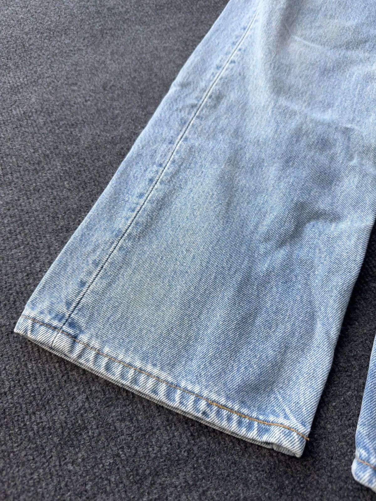 Levi's Retro Levis 501 USA Dirty Light Wash Vintage Straight Jeans Size US 31 - 5 Thumbnail