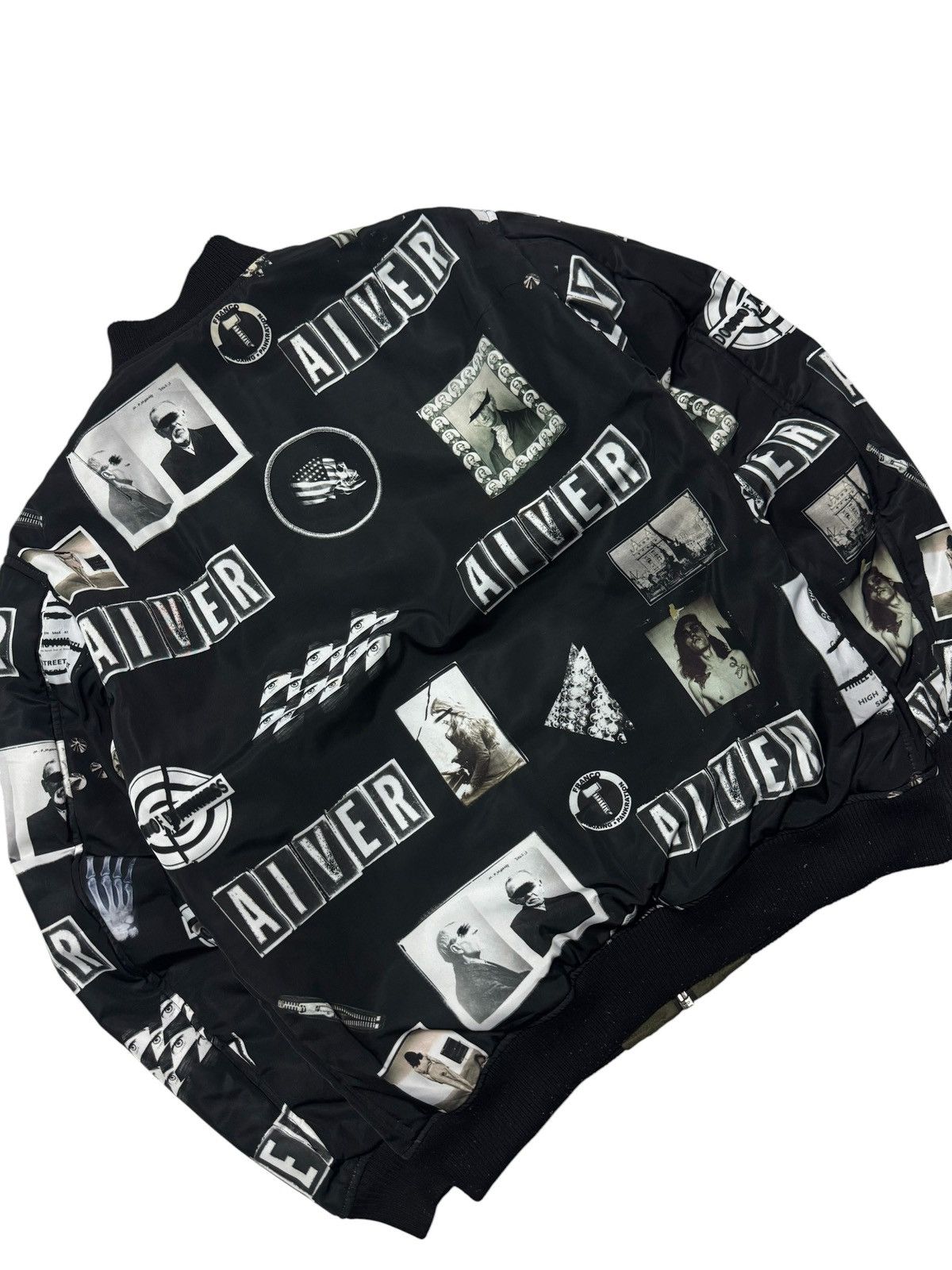 Vintage RAF SIMONS STYLE REVERSIBLE BOMBERS JACKET BY CASPER JOHN Size US M / EU 48-50 / 2 - 8 Thumbnail