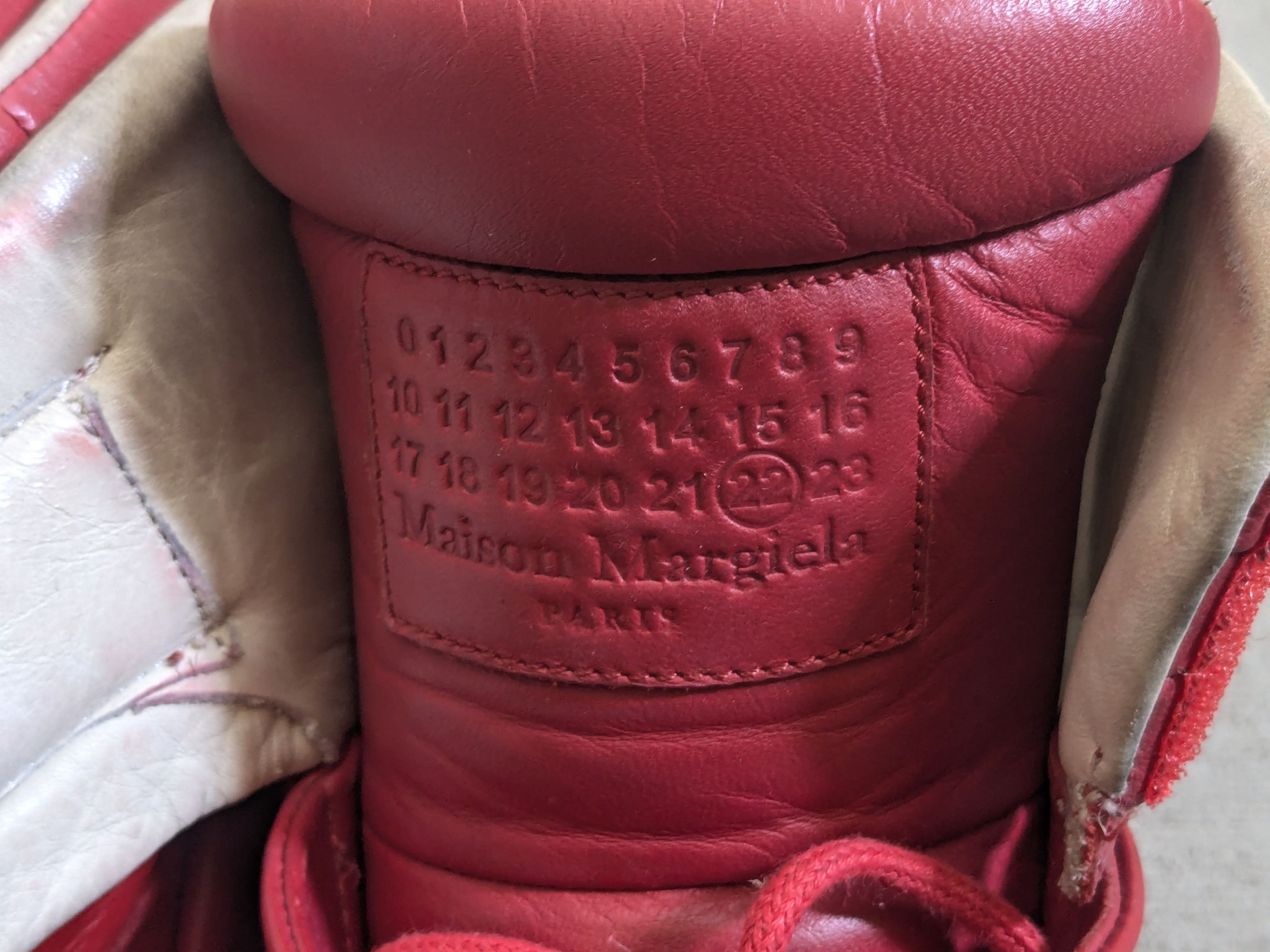 Maison Margiela Maison Margiela Future High Tops Red 9.5 42.5 High Leather Size US 9.5 / EU 42-43 - 6 Thumbnail