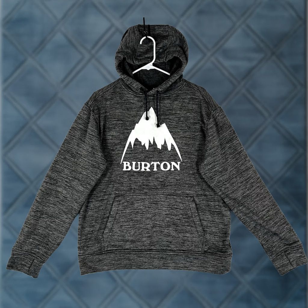 Burton Burton Hoodie Pullover Long Sleeve Men’s Small Gray Polyester Graphic Print Top Size US S / EU 44-46 / 1 - 1 Thumbnail