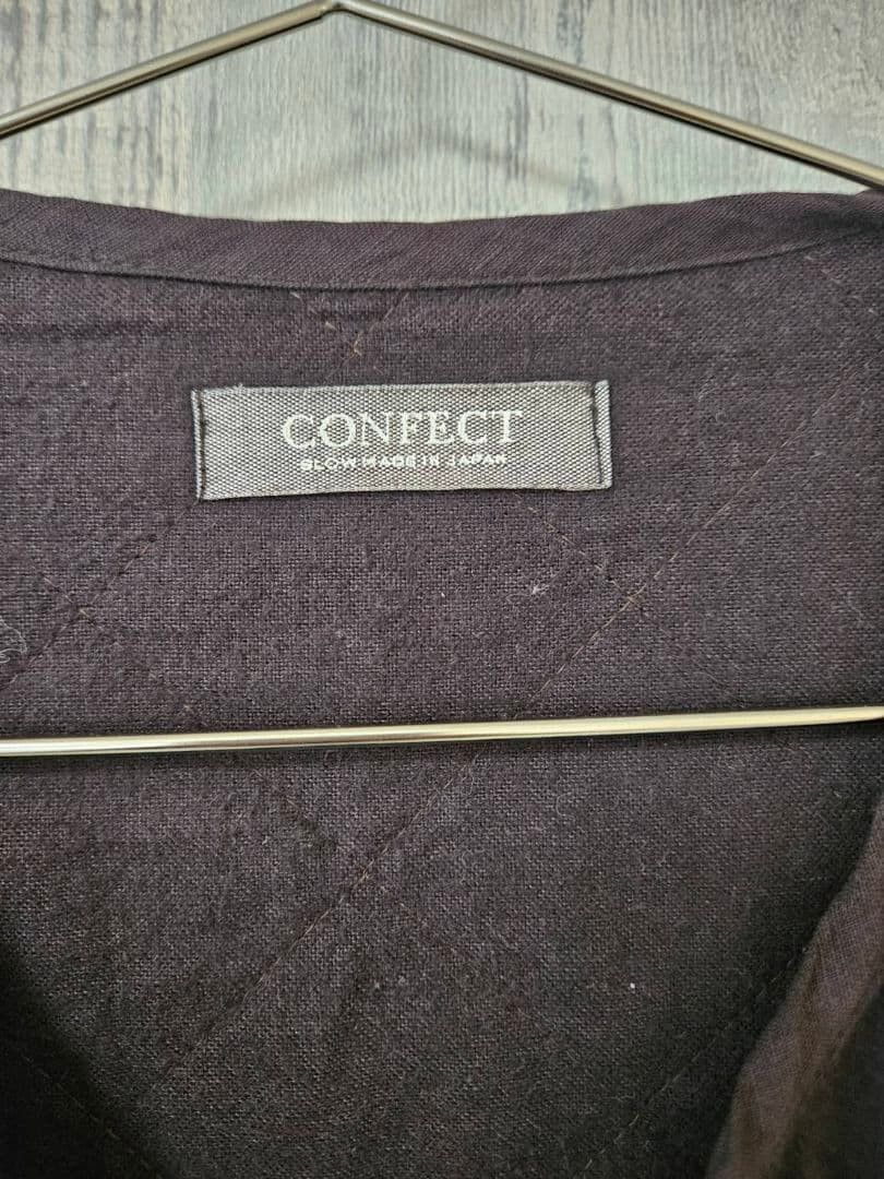 CONFECT Linen Quilted Jacket (Brushed Finish) Size US L / EU 52-54 / 3 - 4 Thumbnail