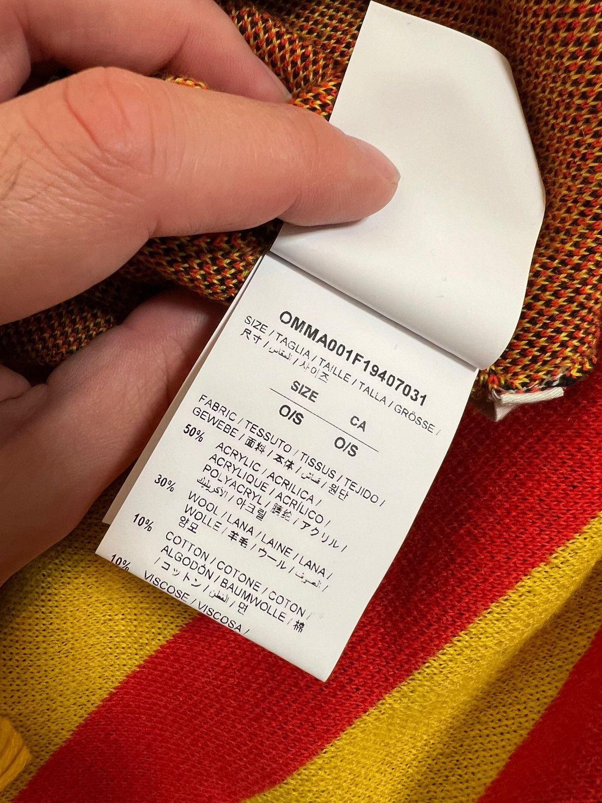 Off-White Off white scarf yellow Size ONE SIZE - 6 Thumbnail