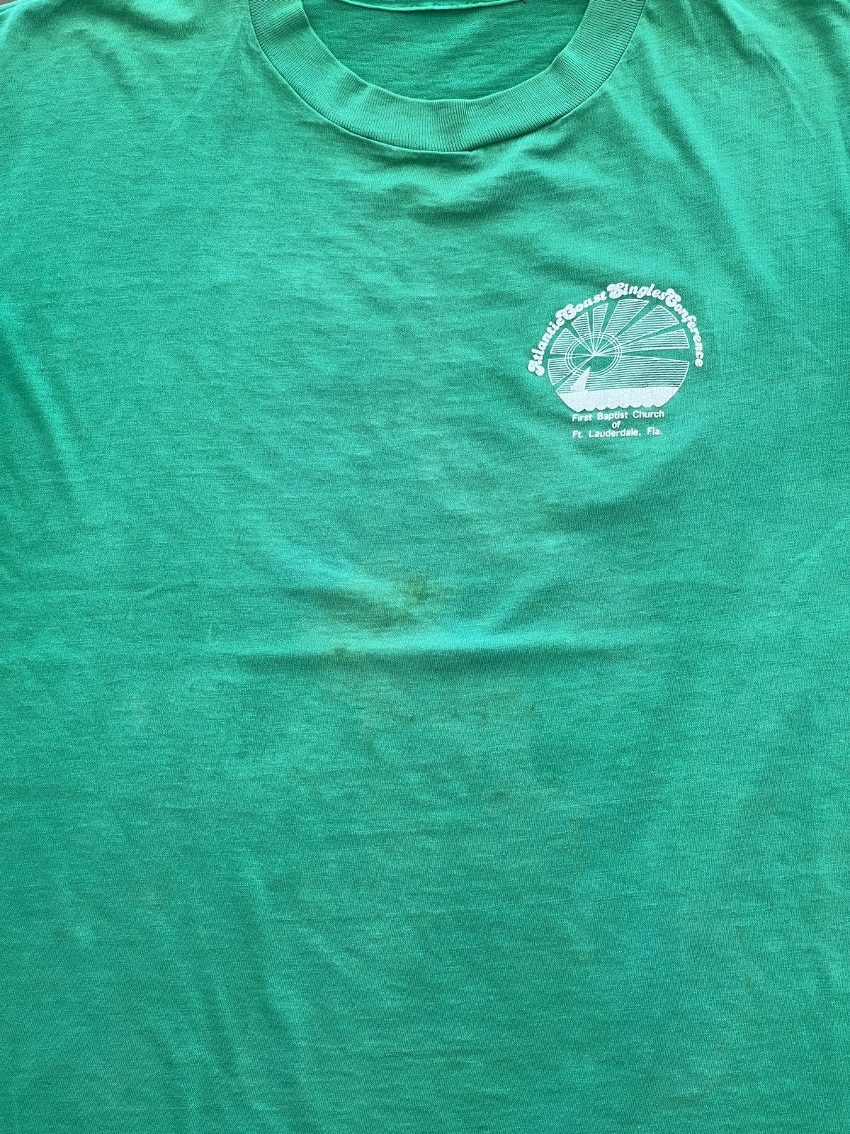 Vintage Vintage Single Stitch Atlantic 1994 Palm Tree Tee Small Size US S / EU 44-46 / 1 - 6 Thumbnail