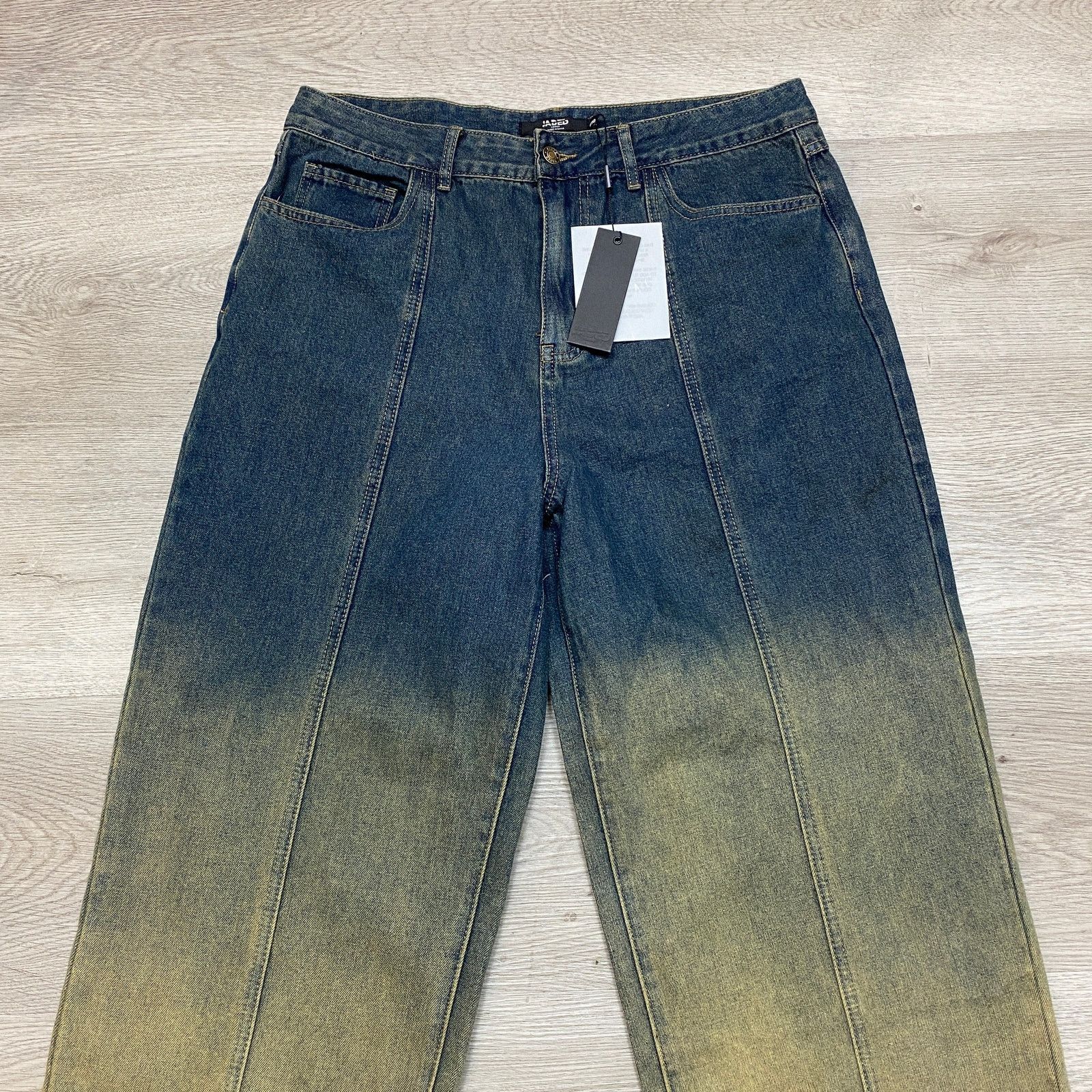 Jaded London NWT Jaded London Skirt Over Trouser Ombre Faded Jeans 30x31 Size US 30 / EU 46 - 2 Thumbnail