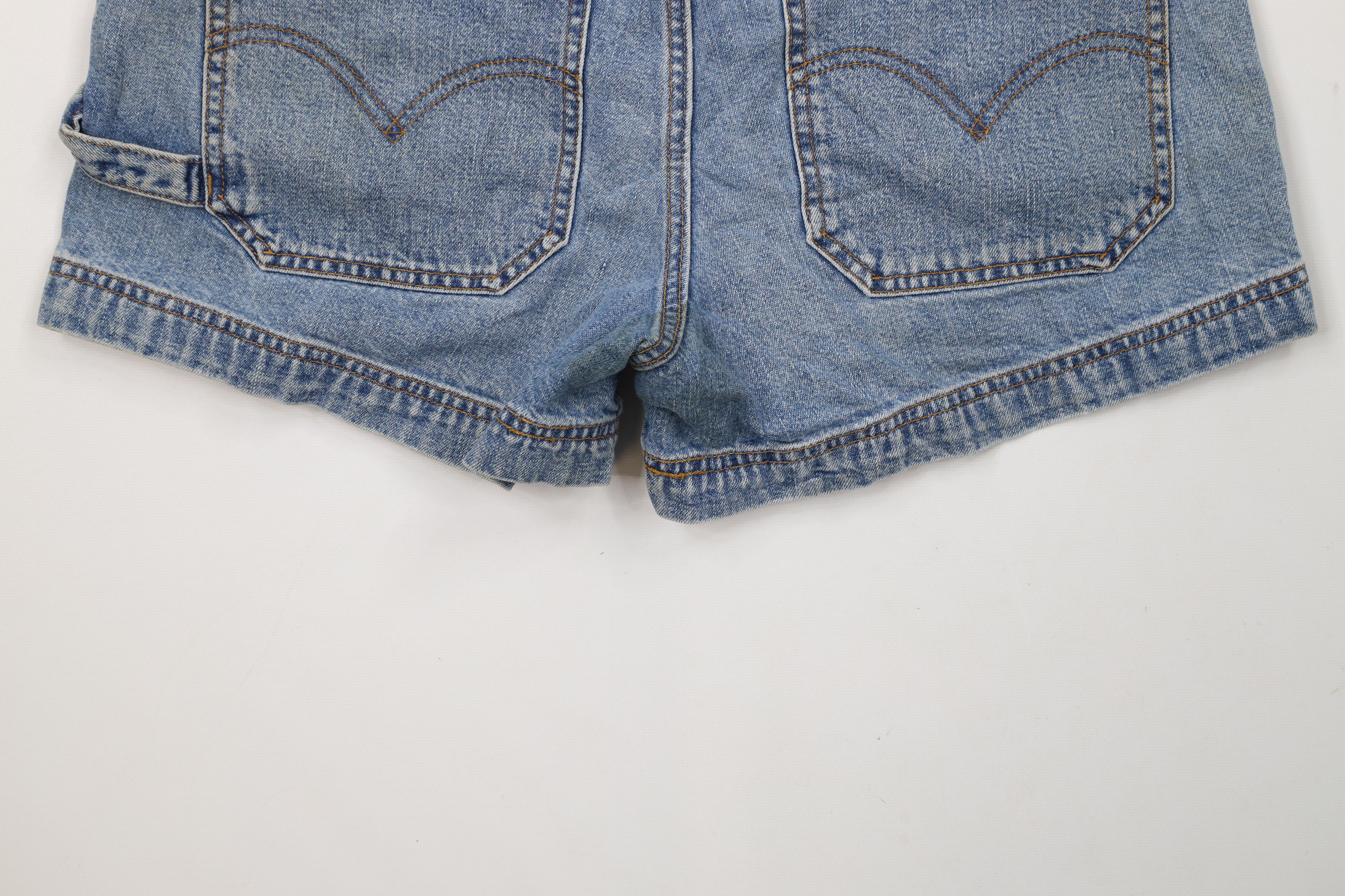 Levi's × Vintage Vintage 90s Levis Big Pocket Dungaree Denim Jean Shorts Size 32" / US 10 / IT 46 - 13 Thumbnail