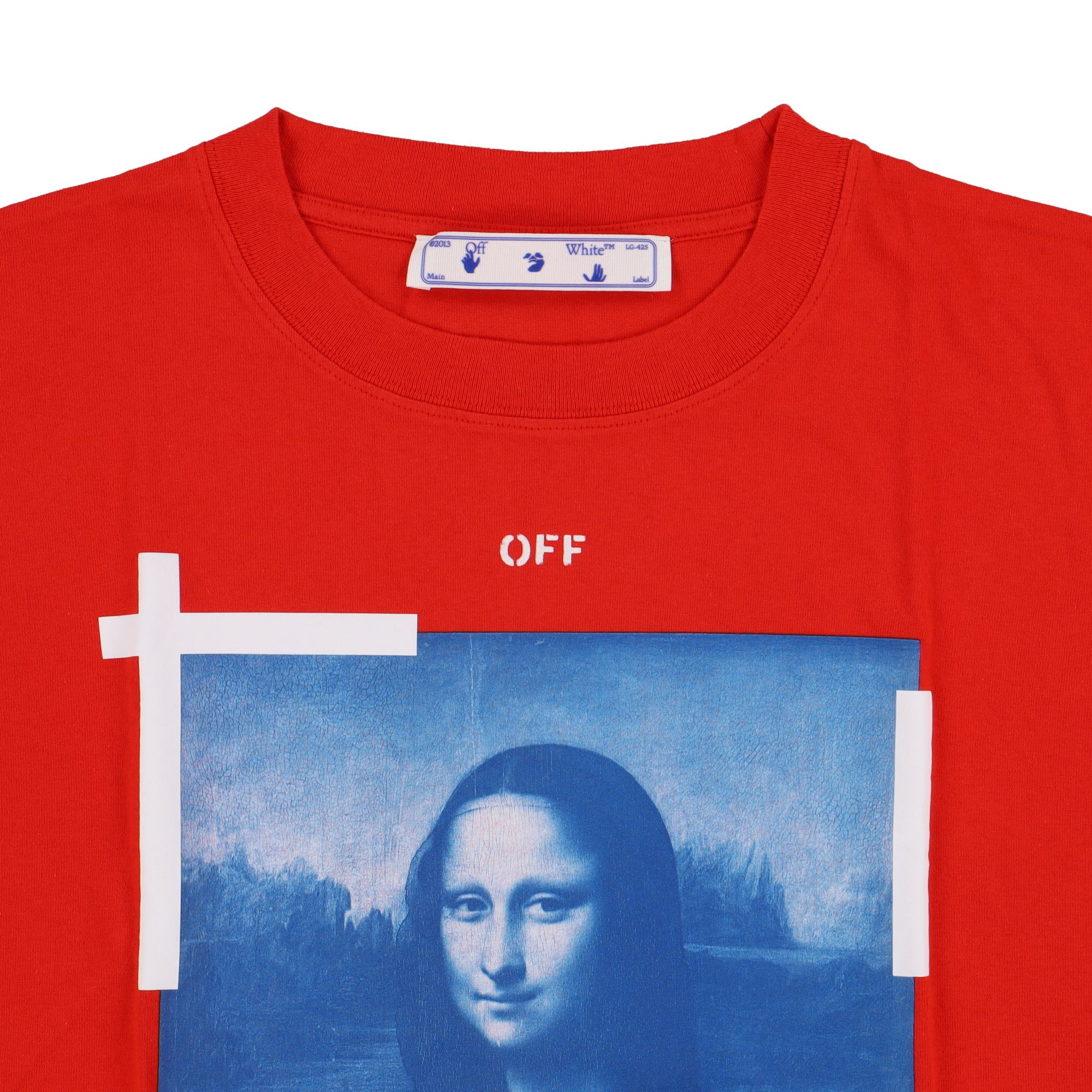 Off-White Red Mona Lisa Arrows Oversized T-Shirt Size US M / EU 48-50 / 2 - 5 Thumbnail