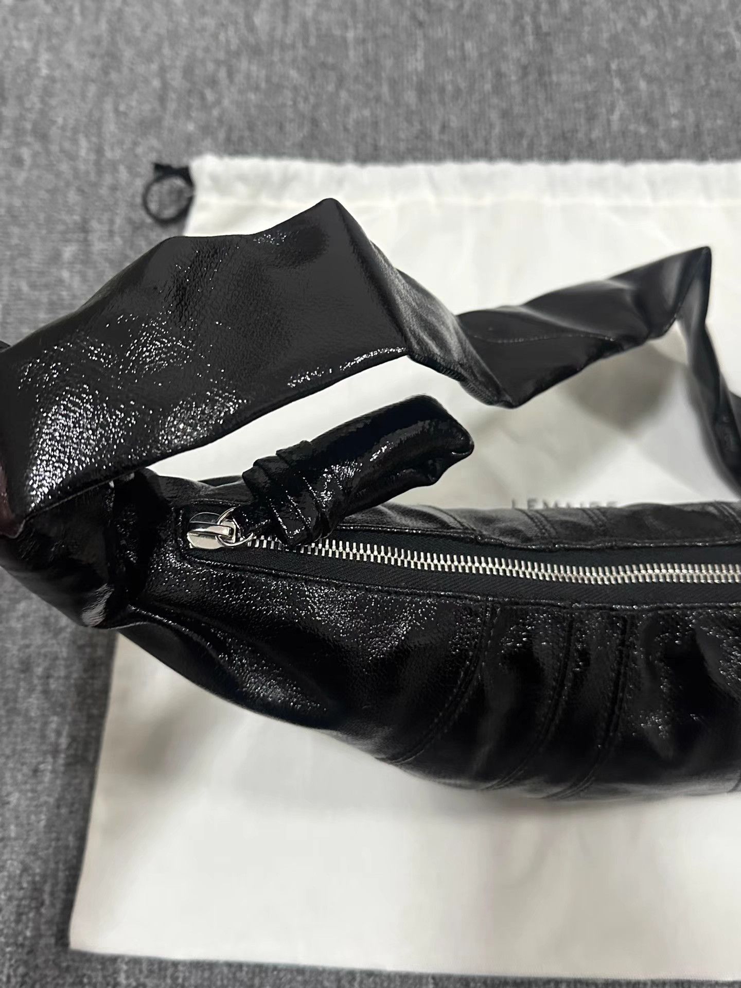 Lemaire Lemaire small black coated Croissant bag Size ONE SIZE - 5 Thumbnail