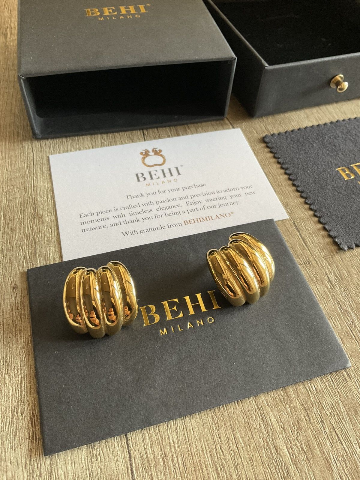 Other BEHI MILANO OMIYA EARRINGS Size ONE SIZE - 8 Thumbnail