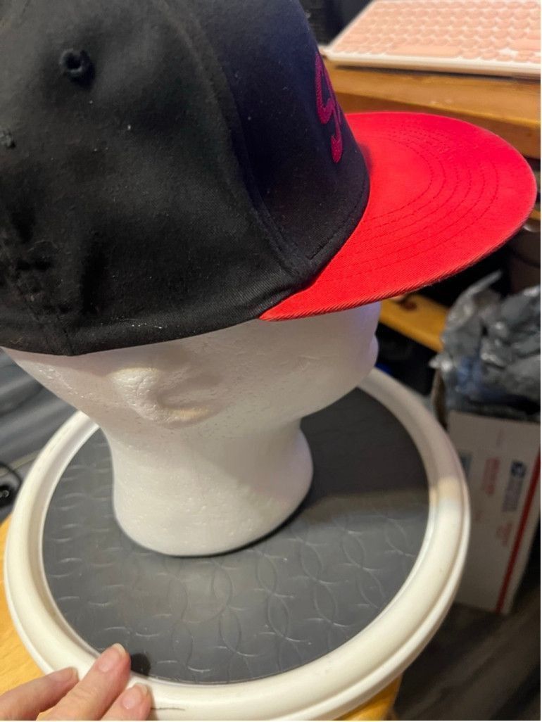 Other Men's Snap-on One Size Black Red Snapback Hat Size ONE SIZE - 4 Thumbnail