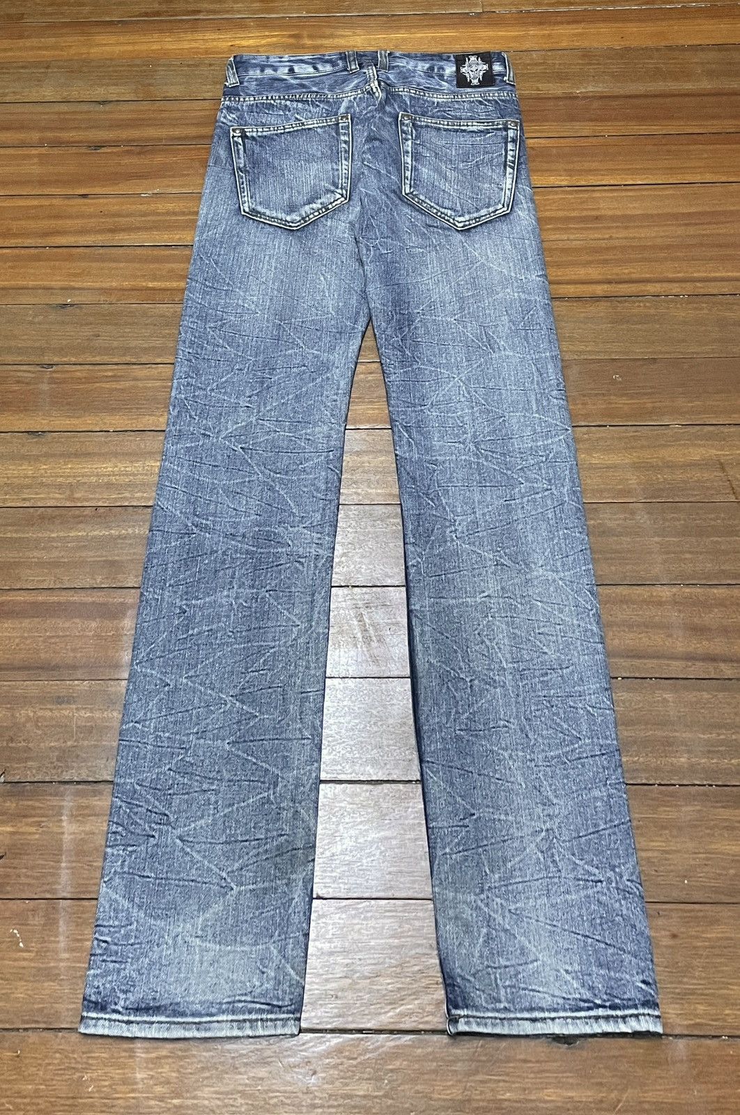 Le Grande Bleu (L.G.B.) Rare Design Vintage Japanese Brand Wild Life Jeans 2000s Size US 32 / EU 48 - 2 Thumbnail