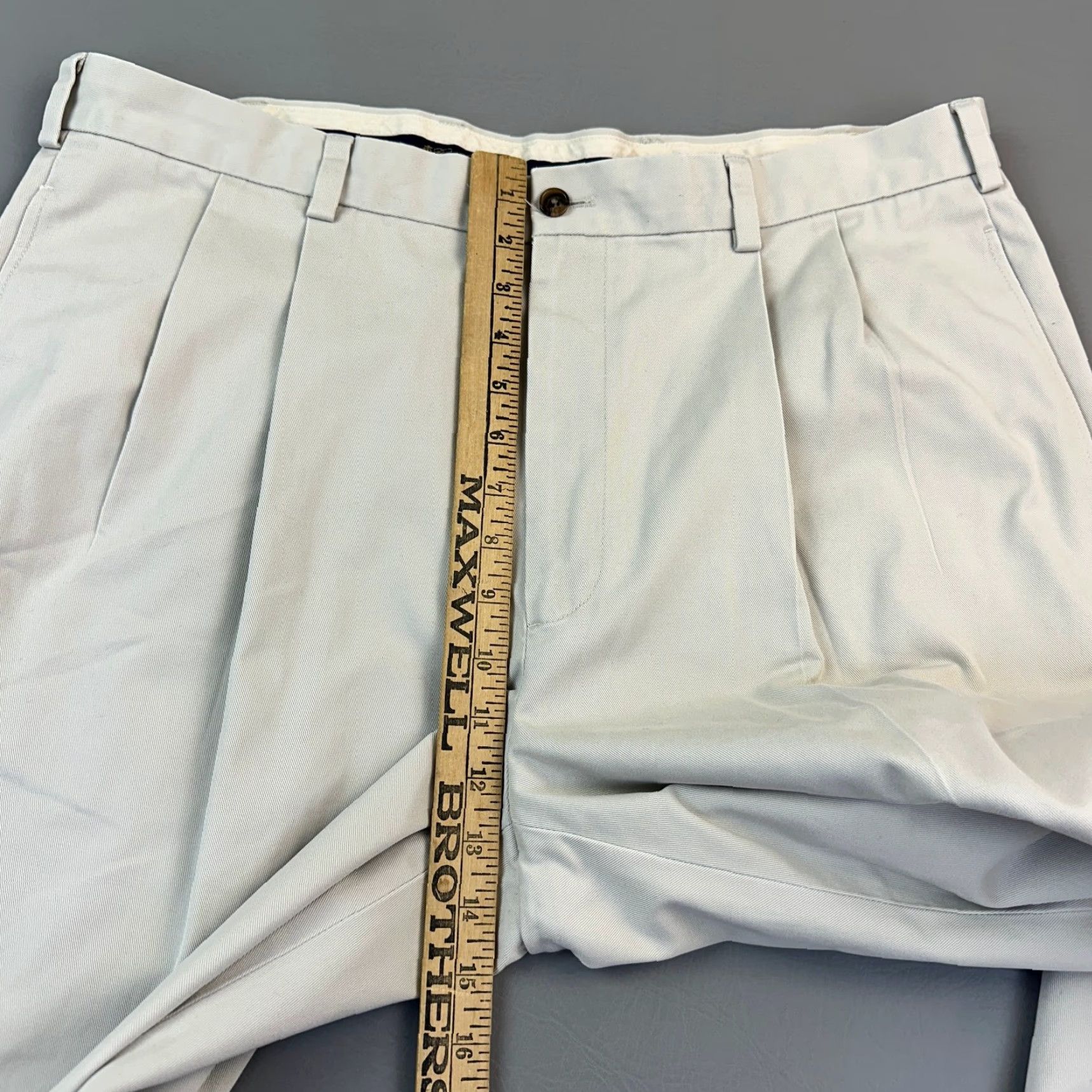 Brooks Brothers Brooks Brothers Pants Mens 38x30 Beige Elliot Advantage Chino Pleated Cuffed Size US 38 / EU 54 - 5 Thumbnail