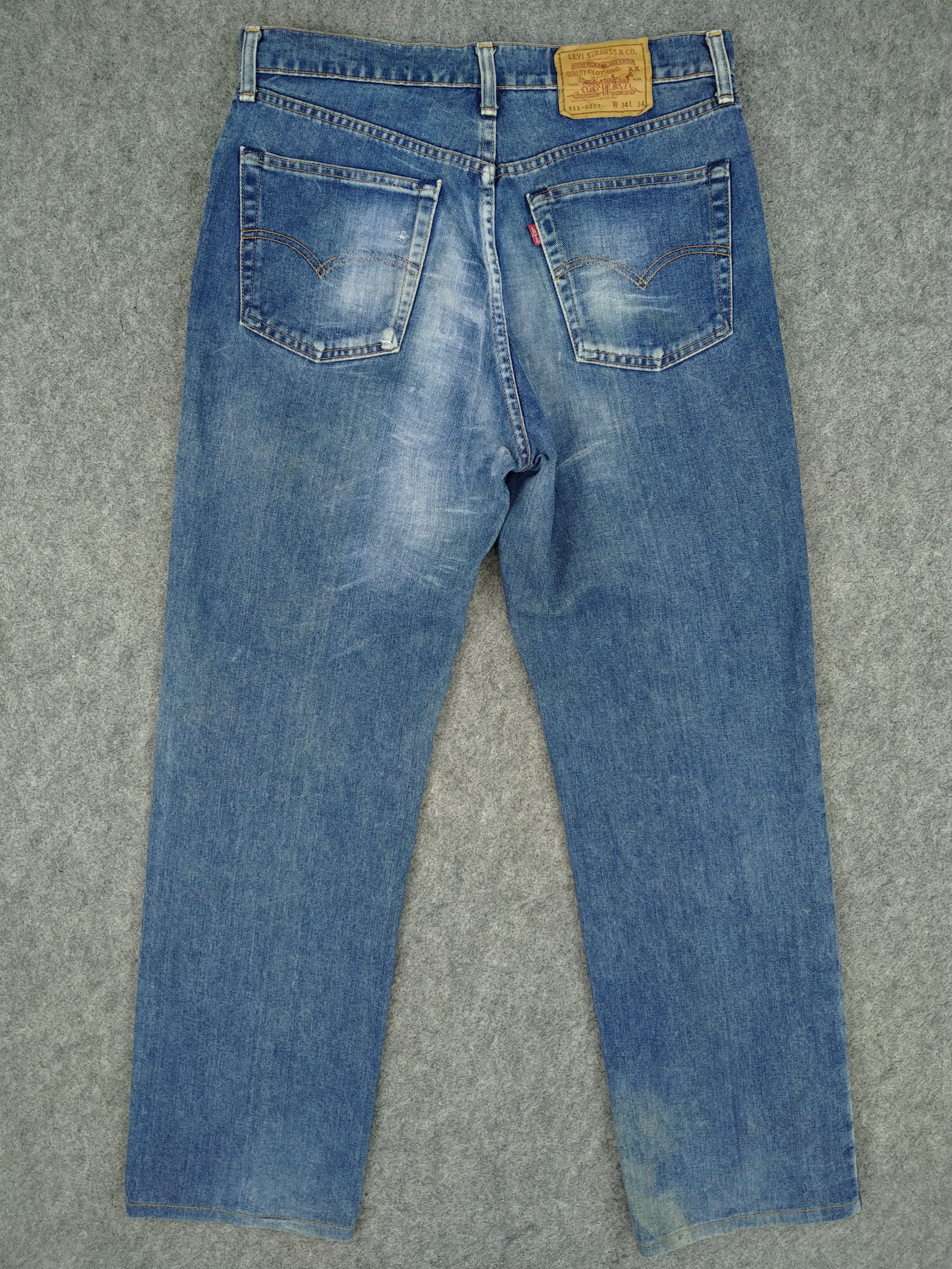 Levi's Distressed Blue Vintage Levi's 511 33x30 Denim -JN1080 Size US 33 - 2 Thumbnail
