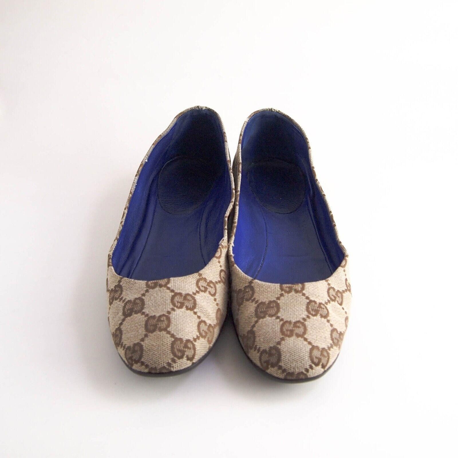Gucci Gucci Ballet Flats Brown Supreme GG Canvas EU 36.5 US 6.5 Size US 6.5 / IT 36.5 - 3 Thumbnail