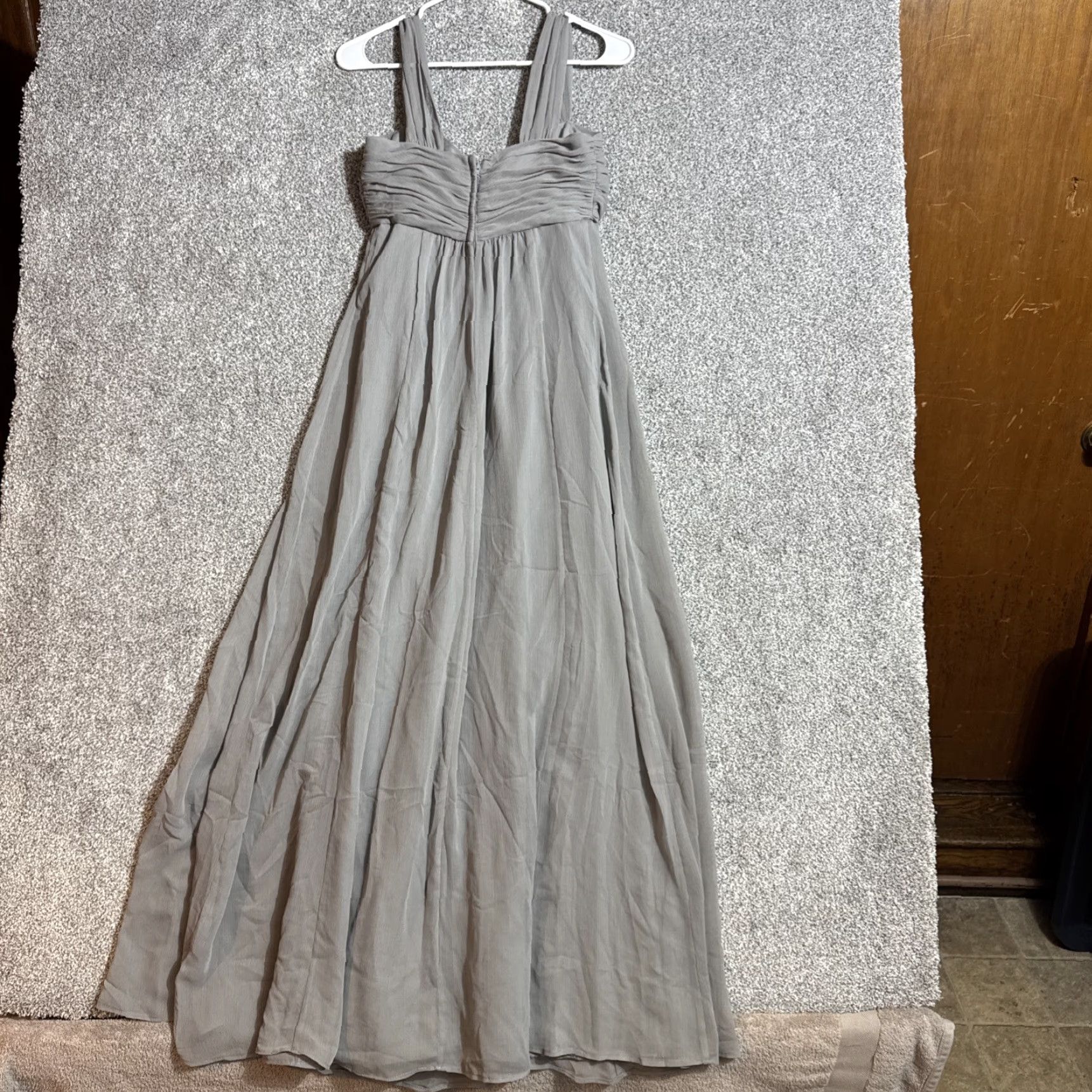 Vintage Davids Bridal Gown Sz 2 Ball Gown Wedding Prom Tulle Ethereal Fairy Romantic Sleeveless Sweetheart Gray Polyester Dress Long Size XS / US 0-2 / IT 36-38 - 5 Thumbnail