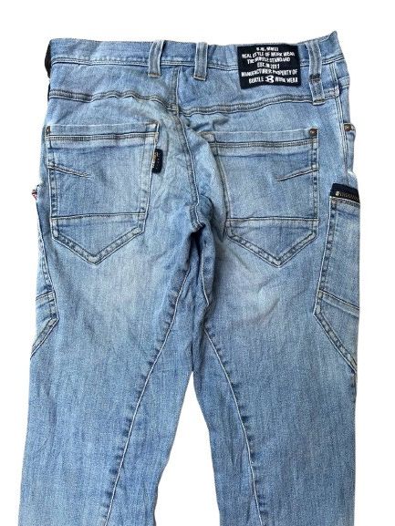 Japanese Brand BURTLE CARGO BONDAGE JEANS Size US 34 / EU 50 - 4 Thumbnail