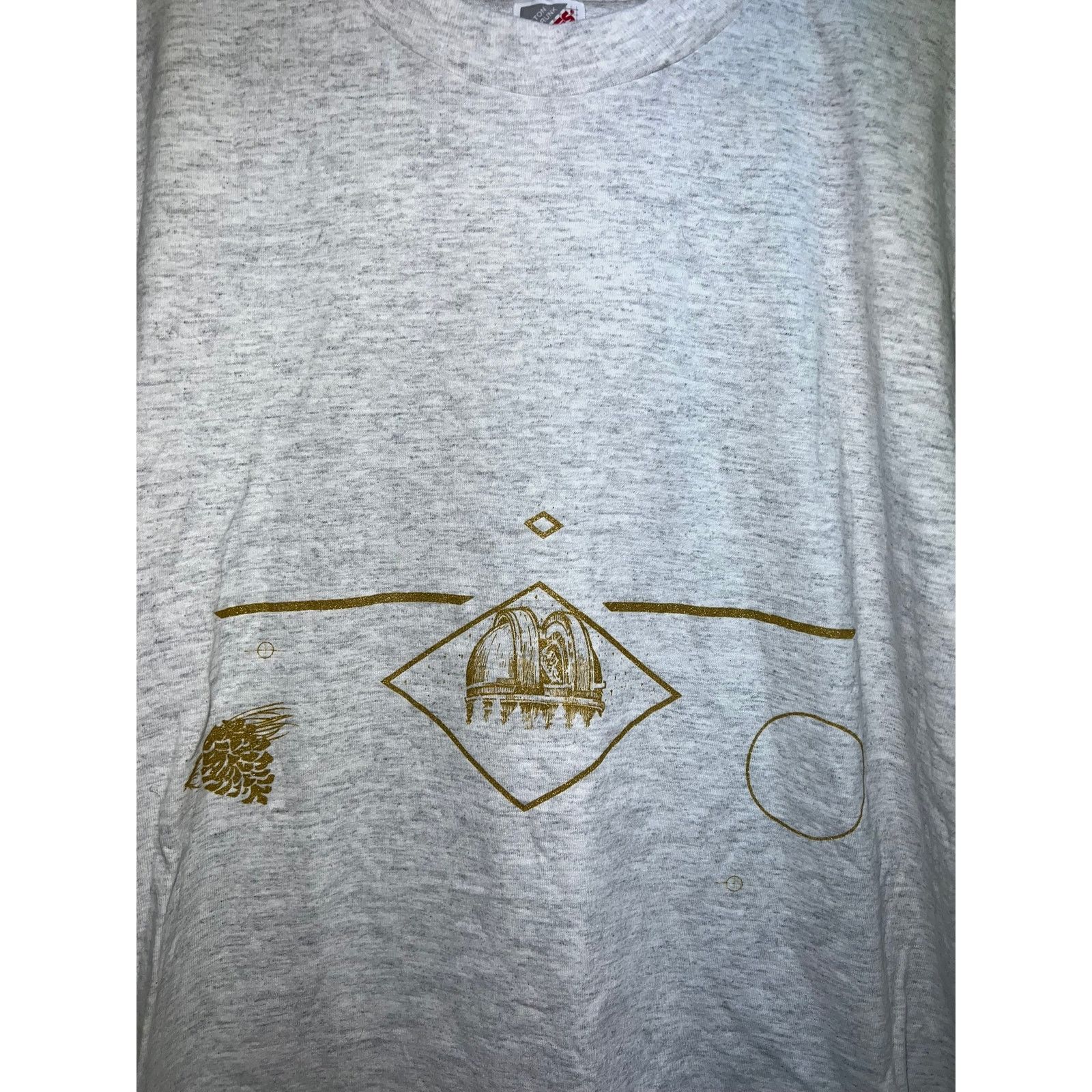 Jerzees Vintage Observatory Shirt Telescope Gray Tee 90s Medium Size US M / EU 48-50 / 2 - 2 Thumbnail