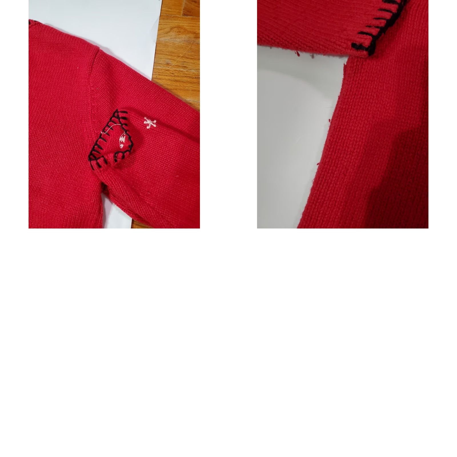 Croft & Barrow VINTAGE Croft & Barrow Cardigan Womens Large Red Christmas Sweater Snowmen Snowflakes Knit Embroidered Button Size L / US 10 / IT 46 - 9 Thumbnail