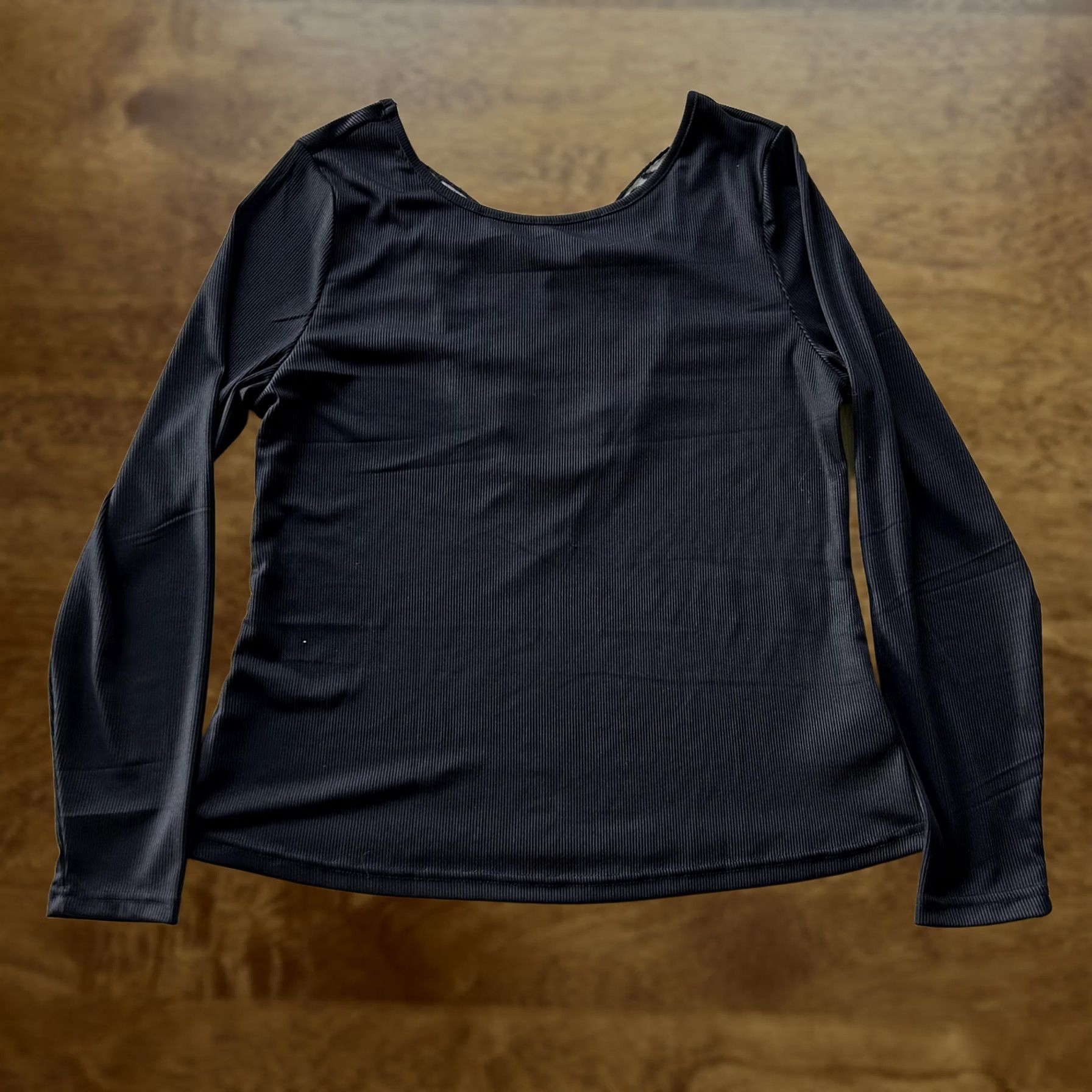 Vintage SHEIN Curve Shirt Womens 1XL Black Butterfly Lace Scoop Neck Long Sleeve Top Size XL / US 12-14 / IT 48-50 - 1 Thumbnail