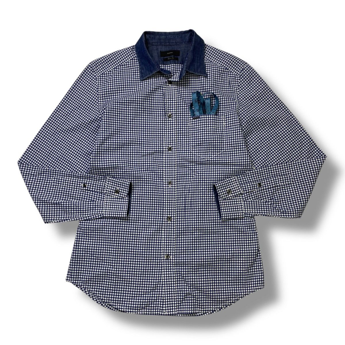 Diesel Diesel slimfit checkered long sleeve button shirt Size US M / EU 48-50 / 2 - 2 Thumbnail