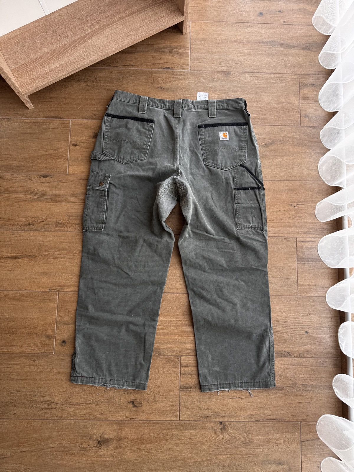 Carhartt × Vintage Vintage Carhartt Workwear Cargo Green Streetwear Pants Size US 38 / EU 54 - 8 Thumbnail