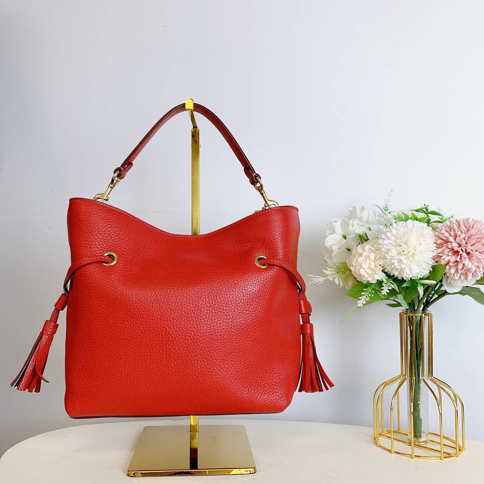 Coach Coach CE555 Andy Crossbody In Gold/Red Apple Size ONE SIZE - 4 Thumbnail