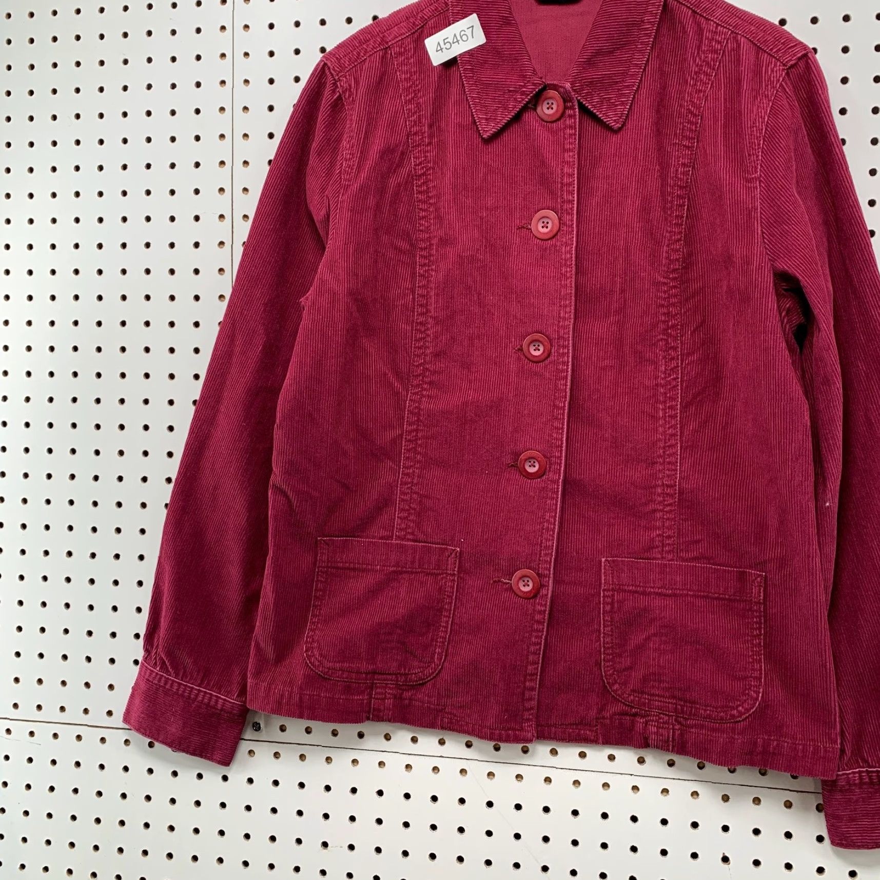 Eddie Bauer Eddie Bauer Corduroy Jacket Womens Large Red Pocket Cotton Jacket Size L / US 10 / IT 46 - 3 Thumbnail