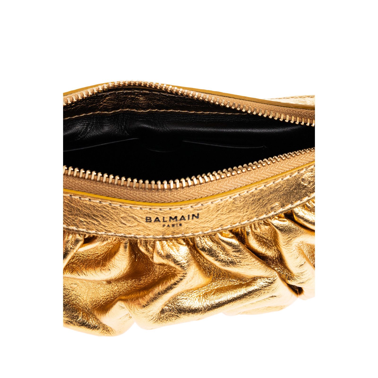 Balmain BALMAIN Ebene Mini Gold Top Handle Bag New & Authentic Size ONE SIZE - 4 Thumbnail