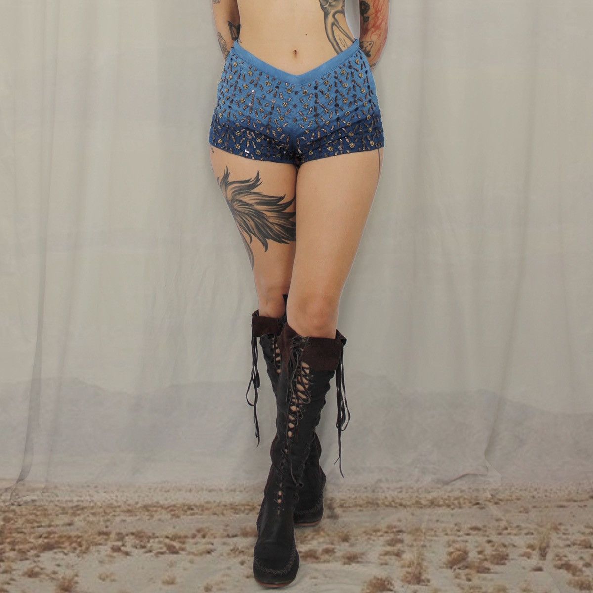 Other 🌊BLUE HOT PANTS🌊 Size 26" / US 2 / IT 38 - 1 Thumbnail
