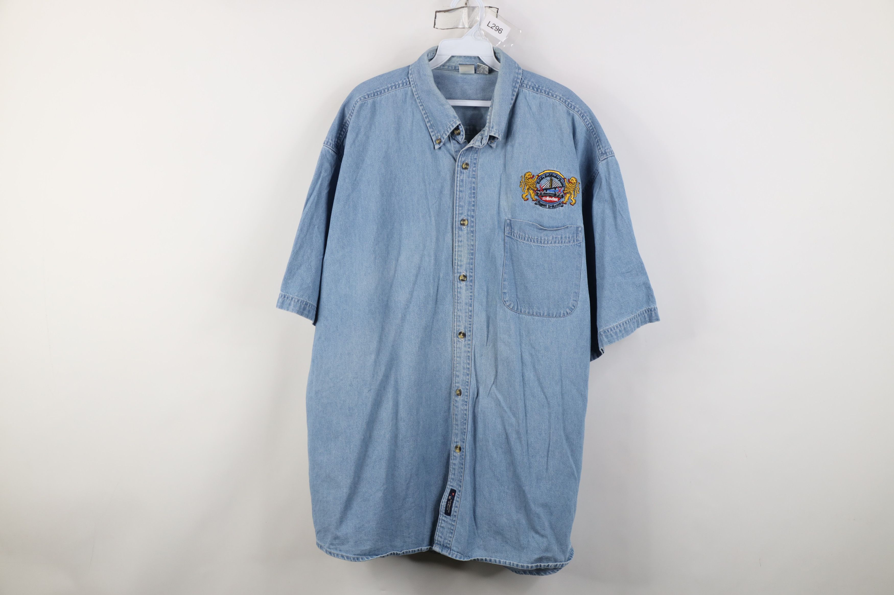 Vintage Vintage Y2K 2009 German American Festival Denim Button Shirt Size US XXL / EU 58 / 5 - 1 Thumbnail