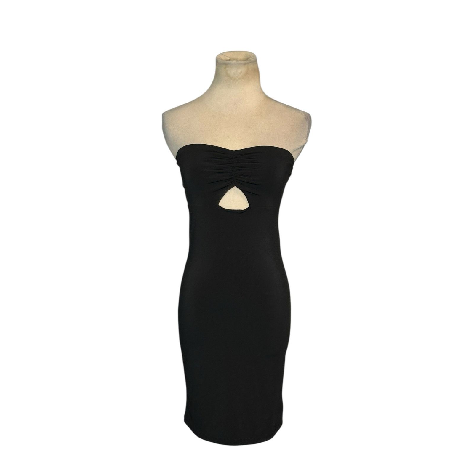 Forever 21 Forever 21 black strapless cutout pencil dress size Small Size S / US 4 / IT 40 - 1 Thumbnail