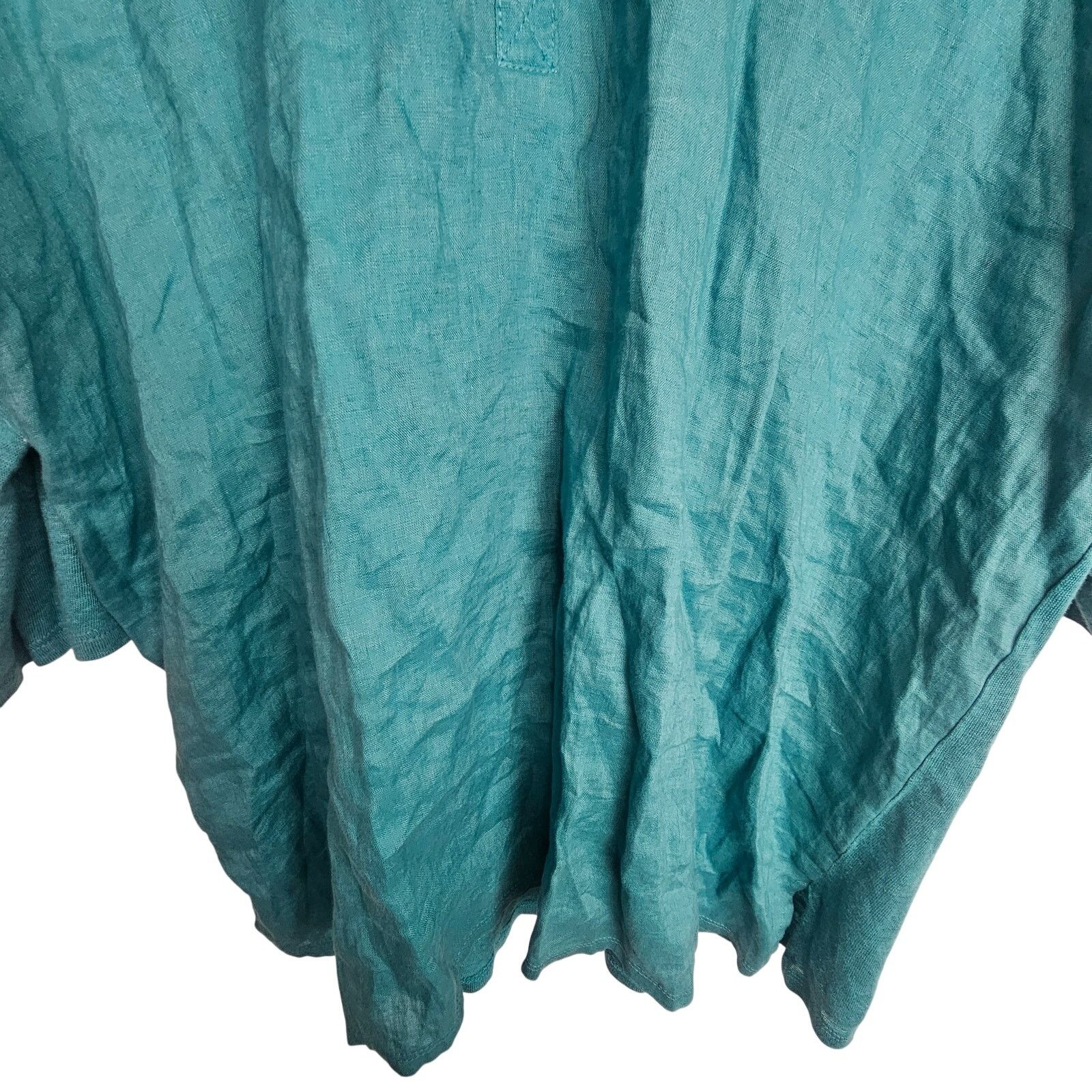 J. Jill J. Jill Womens Linen Tunic L Resortwear Lagenlook Coastal Size L / US 10 / IT 46 - 3 Thumbnail