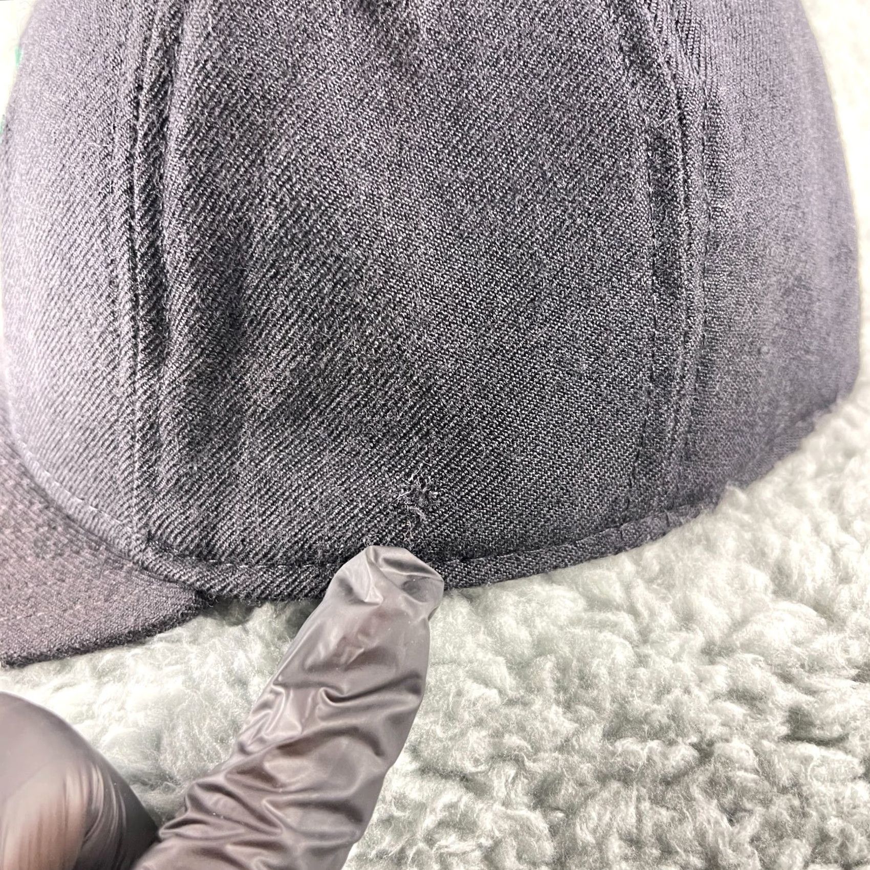 New Era Warthogs Hat Cap Size 7 Black Fitted Embroidered W Logo Wild Boar Baseball Style Mens Vintage New Era帽 Size ONE SIZE - 3 Thumbnail