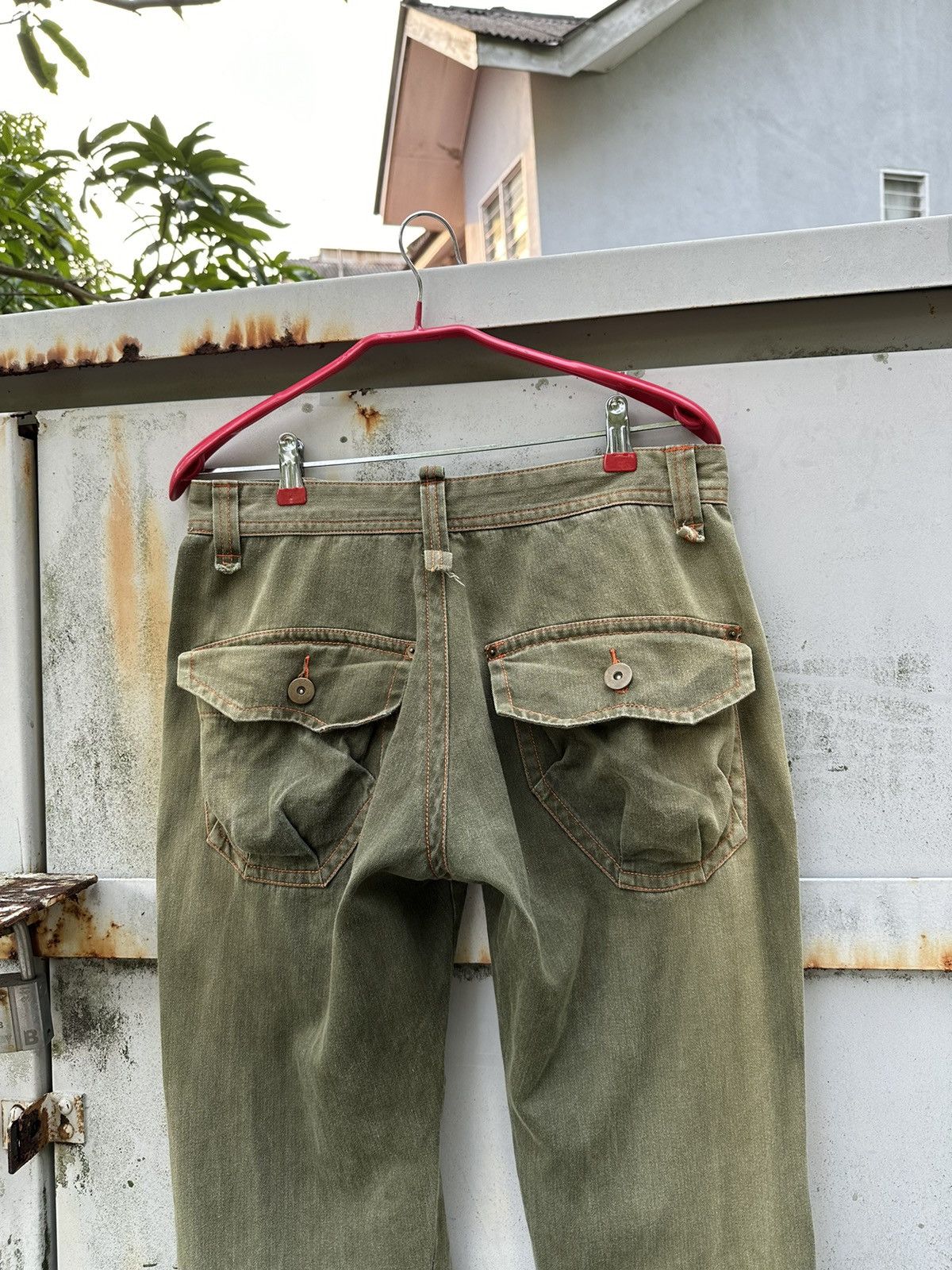 Vintage 👹Vintage Faded Garments Mens Cargo Pants Size US 30 / EU 46 - 10 Thumbnail