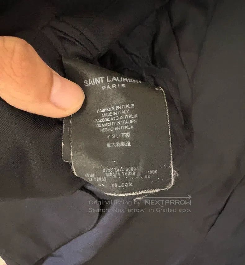 Saint Laurent Paris Saint Laurent Paris Original Three-Button Leather Collar S Size US S / EU 44-46 / 1 - 4 Thumbnail