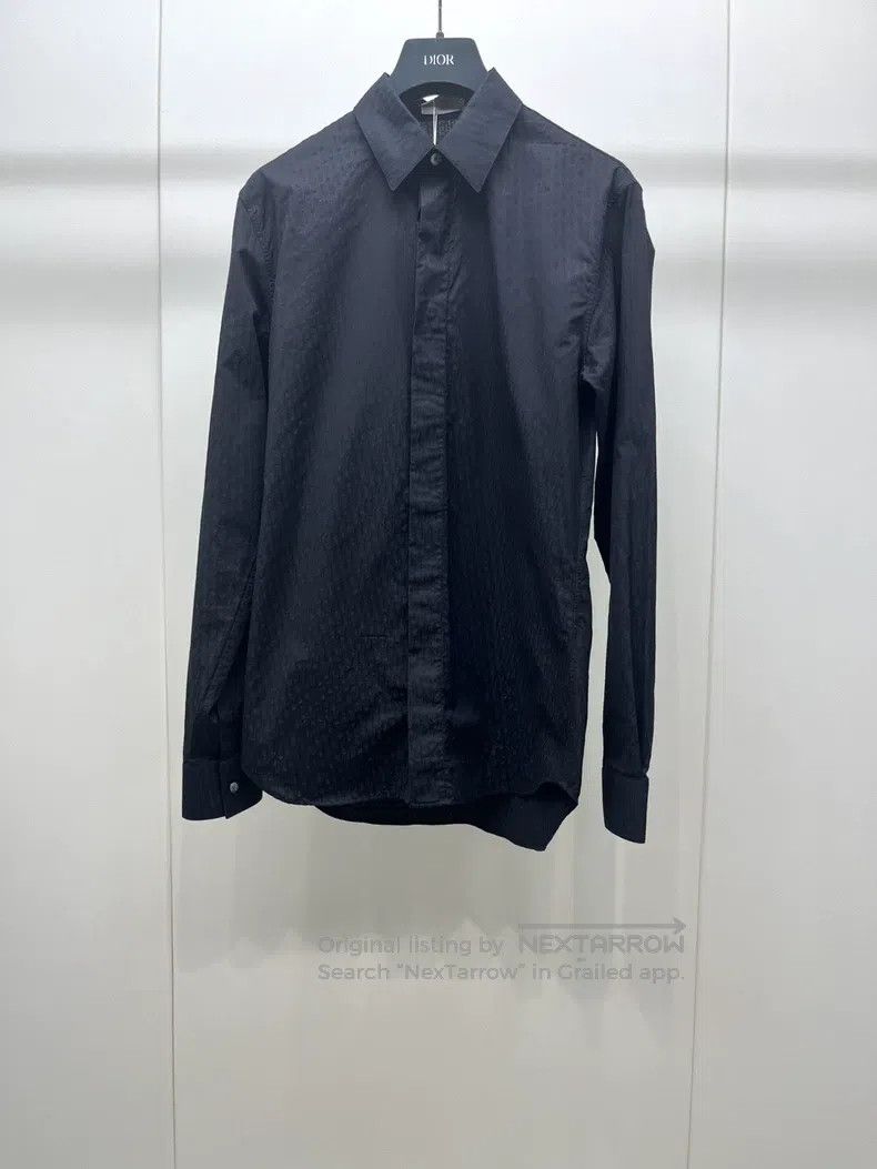 Dior Dior Size37 Dark flower logo shirt Size US XXS / EU 40 - 1 Thumbnail