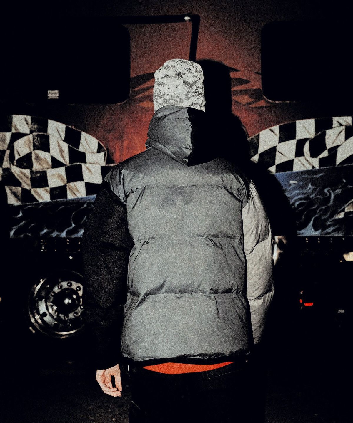 Fuck The Population × G59 Records G*59 POLY FILL DOWN JACKET CHARCOAL COLOR BLOCK PUFFER PARKA Size US XXL / EU 58 / 5 - 2 Thumbnail
