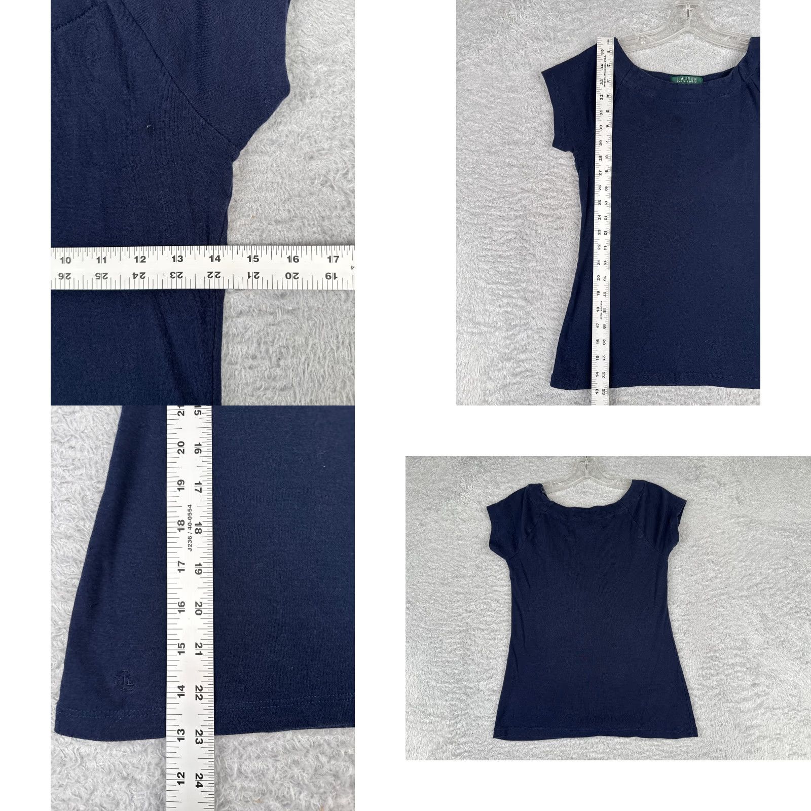 Ralph Lauren Lauren Ralph Lauren Shirt Juniors Medium Blue Cotton Short Sleeve Round Nec READ Size M / US 6-8 / IT 42-44 - 8 Thumbnail