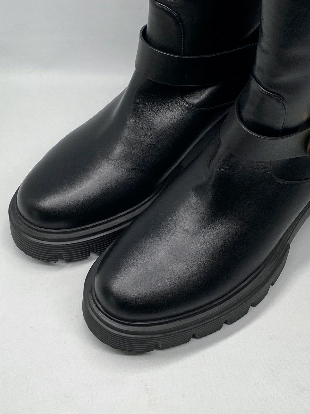 Stuart Weitzman Stuart Weitzman Soho Moto Buckle Booties size 9.5 Size US 9.5 / IT 39.5 - 6 Thumbnail