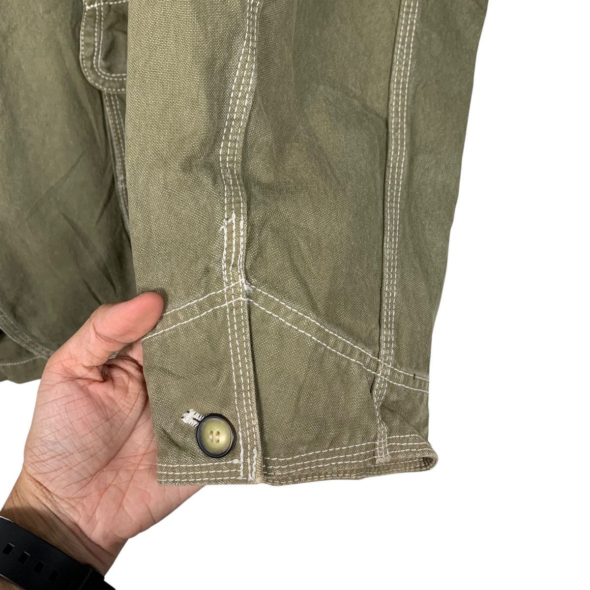 Japanese Brand COUNTYNAP Three Pocket Worker Green Chore Jacket #2372-C106 Size US M / EU 48-50 / 2 - 11 Thumbnail