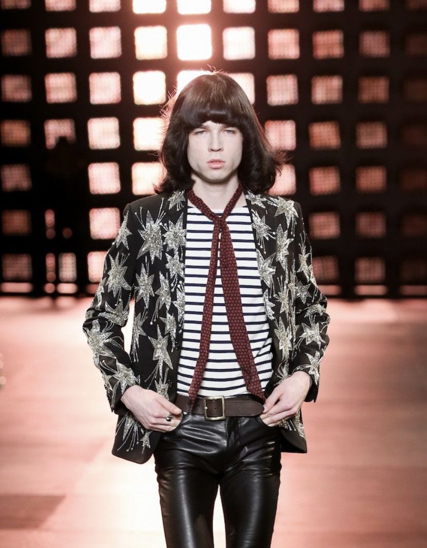 Saint Laurent Paris SS15 Saint Laurent Hedi Slimane starburst silk tank shirt M Size US M / EU 48-50 / 2 - 3 Thumbnail