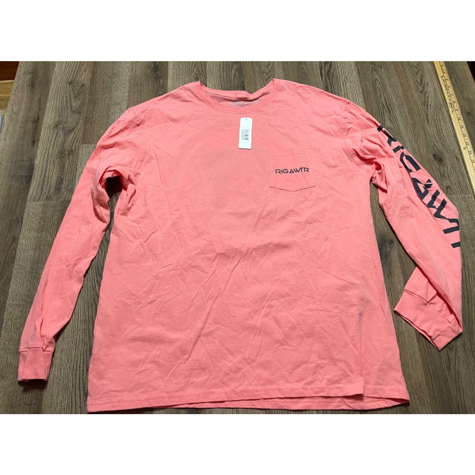 Vintage RIGA WTR Shirt Mens XL Pink Long Sleeve Pocket NWT Size US XL / EU 56 / 4 - 2 Thumbnail