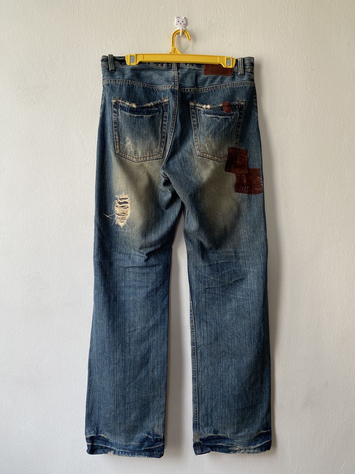 Japanese Brand Japanese Brand Global Work Distressed Denim Size US 32 / EU 48 - 2 Thumbnail