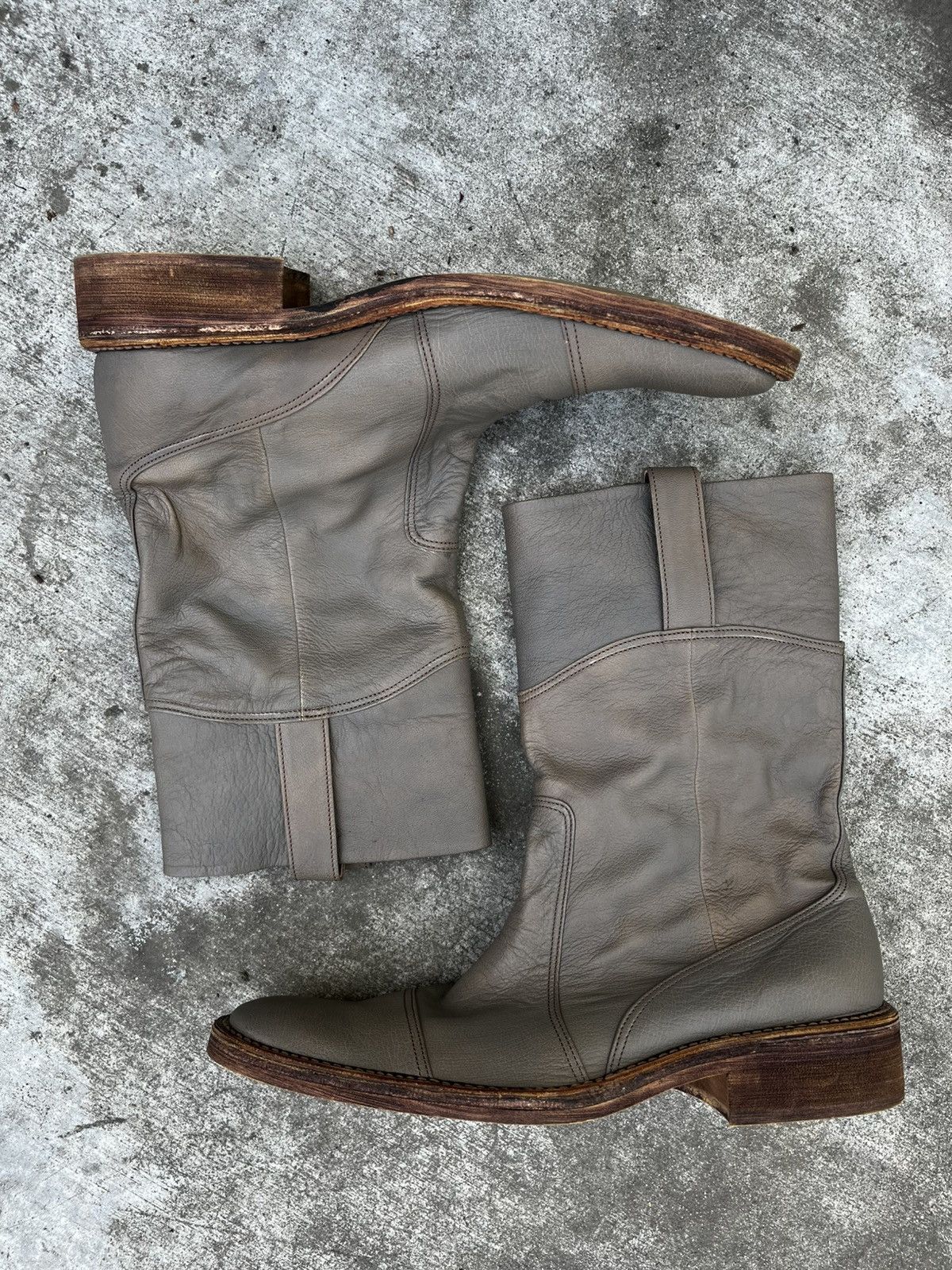Alfredo Bannister Alfredo bannister spiral zip boots | Grailed
